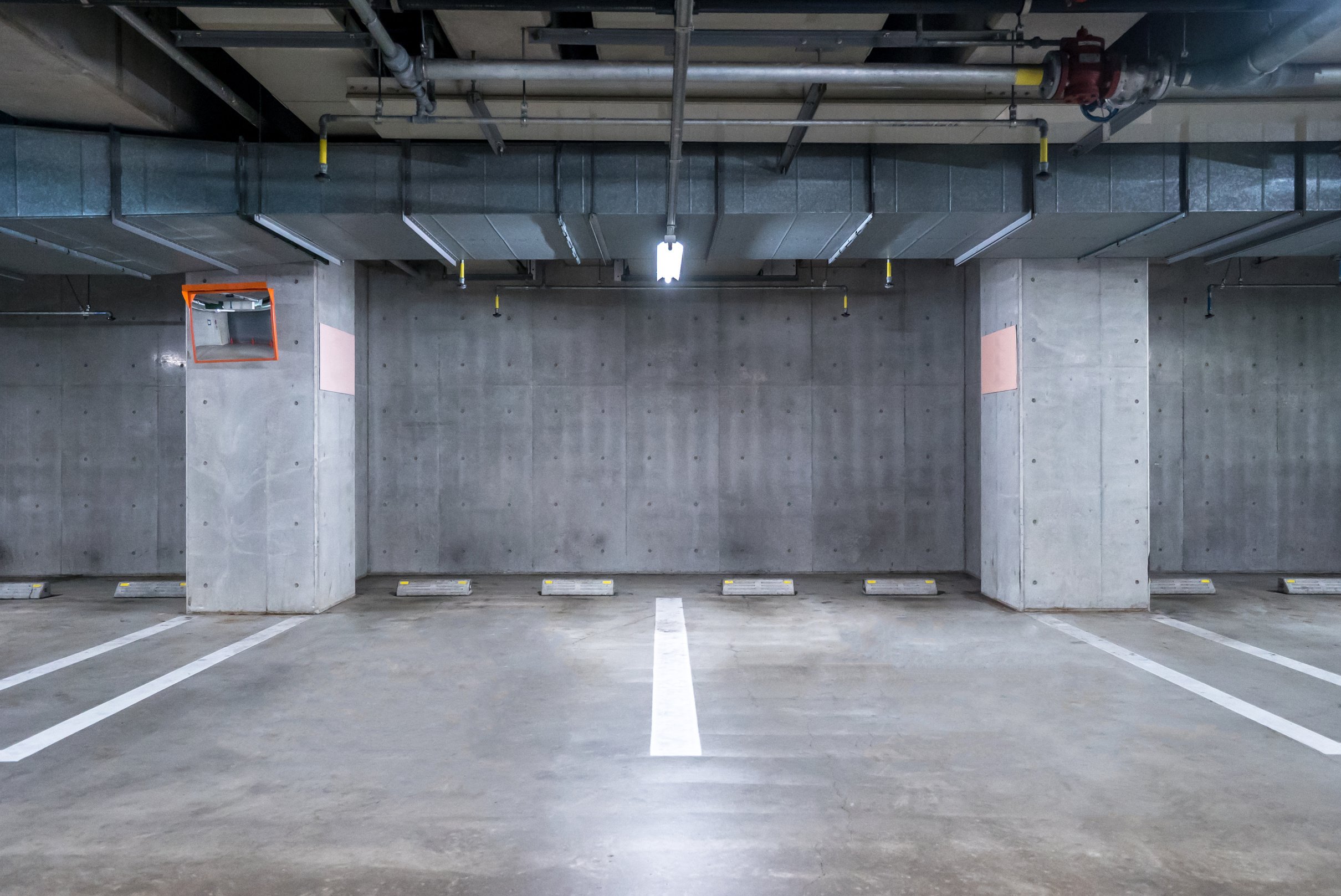 Parking garage underground